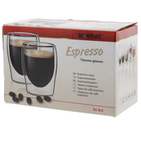 SCANPART dvigubo stiklo stiklinės "Espresso" 2 x 80 ml