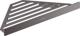 Kampinė lentyna dušui Hansgrohe AddStoris 41741340, šlifuoto juodo chromo