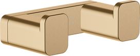 Dvigubas rankšluosčių kabliukas Hansgrohe AddStoris 41755140, šlifuotos bronzos