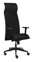Biuro kėdė Tronhill SOLIUM EXECUTIVE, juodas audinys/juodas tinklelis