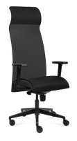 Biuro kėdė Tronhill SOLIUM EXECUTIVE, juodas audinys/tamsiai pilkas tinklelis