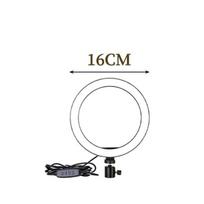 žiedinė 16 cm LED lempa su laikikliu prie stalo