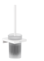 Tualeto šepetys su laikikliu Hansgrohe AddStoris 41752700, baltas matinis