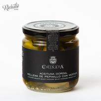 Alyvuogės „LA CHINATA“ „Gordal“ įdarytos su kornišonais ir garstyčiomis, 340 g
