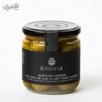 Alyvuogės „LA CHINATA“ „Gordal“ įdarytos česnaku su smulkiomis žolelėmis, 340 g
