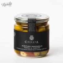 Alyvuogės  „LA CHINATA“ su paprikomis ir česnaku, 370 g