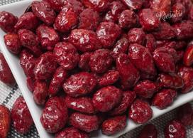 Kepinti karamelizuoti gervuogių skonio migdolai, 1 kg