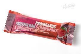 Baltyminis batonėlis „PRO!BRANDS“ braškių skonio, 45 g