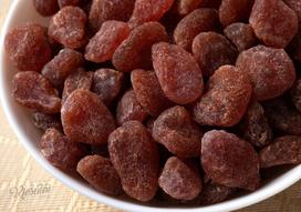 Džiovintos braškės cukruotos, 1 kg