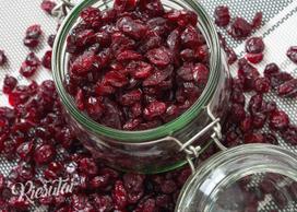 Džiovintos spanguolės cukruotos, 1 kg