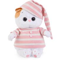 Pliušinis žaislas Katytė Li-Li baby su dryžuota pižama 20cm, LB-005, Budibasa