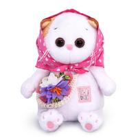 Pliušinis žaislas Katytė Li-Li baby su krepšeliu 20cm, LB-049, Budibasa