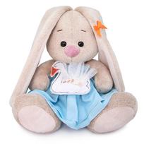 Pliušinis žaislas Zuikutė Baby su gulbe 15cm, SidX-312, Budibasa