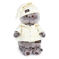 Pliušinis žaislas Katinas pižamoje 22cm, Ks22-024, Budibasa