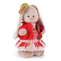 Pliušinis žaislas Zuikutė Mi raudona suknele 32cm, StM-217, Budibasa