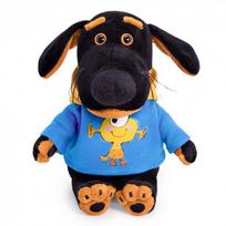 Pliušinis žaislas Šuniukas Vaksonas Baby džemperiu su monstriuku 19cm, VB-020, Budibasa