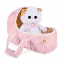 Pliušinis žaislas Katytė Li-Li baby lopšyje 20cm, LB-007, Budibasa