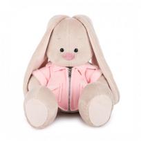 Pliušinis žaislas Zuikutė Mi rožine striukyte 18-23cm, SidM-209, Budibasa