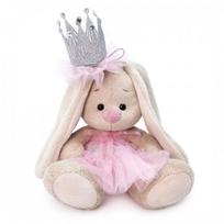 Pliušinis žaislas Zuikutė Baby su karūna 15cm, SidX-311, Budibasa