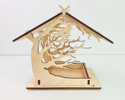 Lesyklėlė su paukščiuku 30x23.5x20 cm, šviesi