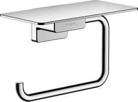 Tualetinio popieriaus laikiklis su lentynėle Hansgrohe AddStoris 41772000, chromo
