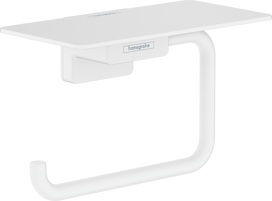 Tualetinio popieriaus laikiklis su lentynėle Hansgrohe AddStoris 41772700, baltas matinis