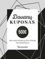 Dovanų kuponai 500 Eur vertės dovanų kuponas Kosmeda