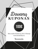 Dovanų kuponai 100 Eur vertės dovanų kuponas Kosmeda