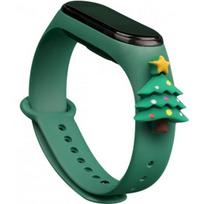 Fusion Accessories Xiaomi Mi Band 3/ 4 šviesiai žalias Xmas Christmas Tree