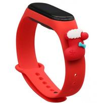 Fusion Accessories Xiaomi Mi Band 3/ 4 Red Xmas kojinė