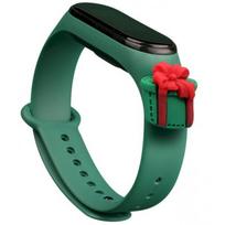 Fusion Accessories Xiaomi Mi Band 5/ 6 žalia kalėdinė dovana