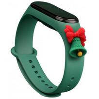 Fusion Accessories Xiaomi Mi Band 5/ 6 Green Xmas Bell