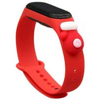 Fusion Accessories Xiaomi Mi Band 5/ 6 Raudona Xmas pirštinė