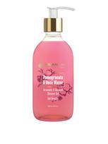 ARGANICARE Aromatinis kūno prausiklis (granatų ir rožių vandens aromato), 500 ml