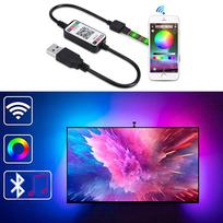 LED RGB juosta 5M atspari drėgmei su BLUETOOTH valdymu