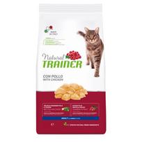 Trainer Natural Cat Adult Chicken sausas pašaras katėms, vištiena; 1.5kg, 10kg