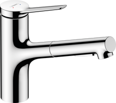 Plautuvės maišytuvas su ištraukiama žarna Hansgrohe Zesis M33, 74810000, chromo