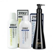 TRX2 Rinkinys Plaukams „Stimulating“ su giliai drėkinančia ir maitinančia „Argan & Keratin“ plaukų kauke