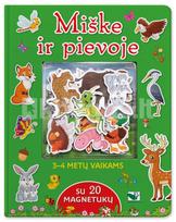 Miške ir pievoje: su 20 magnetukų. 3–4 metų vaikams