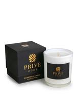 PRIVE HOME Žvakė, 280 g (medienos, gėlių, prieskonių, vanilės ir muskuso kvapo)