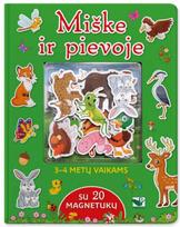 Miške ir pievoje. Su 20 magnetukų. 3-4 metų vaikams