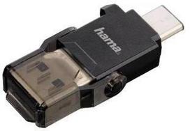 HAMA Kortelių skaitytuvas USB 3.0 Type-C / microSD