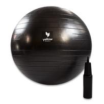 Mankštos kamuolys su pompa, 65cm YellowSport