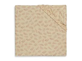Jollein trikotažinė paklodė su guma Jersey Meadow Rosewood 40x80/90cm