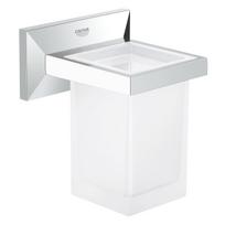 Dantų šepetelio laikiklis su stikline Grohe Allure Brilliant 40493000, chromo
