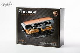 „BESTRON“ bronzinės linijos sumuštinių keptuvė, 1 vnt.