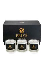PRIVE HOME Žvakių rinkinys, 3 dalys