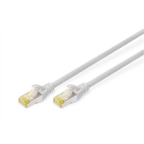 DIGITUS patch cable CAT6A 1.0m grey LSOH 4x2 AWG 26/7 twisted pair 2xRJ45 grey