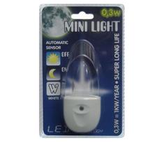 Šviestuvas su kištuku MINI-LIGHT (baltas light)