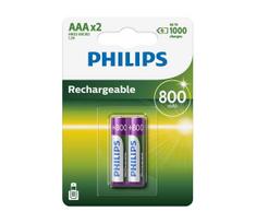 Philips R03B2A80/10 - 2 vnt įkraunamos baterijos AAA MULTILIFE NiMH/1,2V/800 mAh